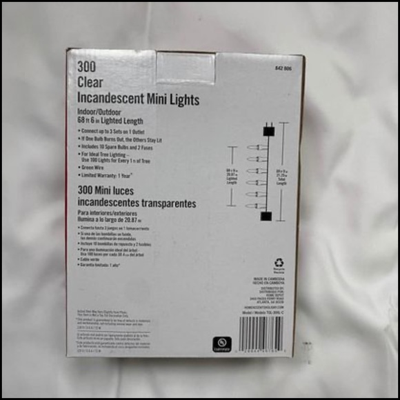 300ct clear Christmas lights incandescent - Picture 5 of 9